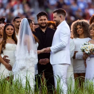 Wedding ceremony during Bad Bunny’s Super Bowl half-time show was genuine
